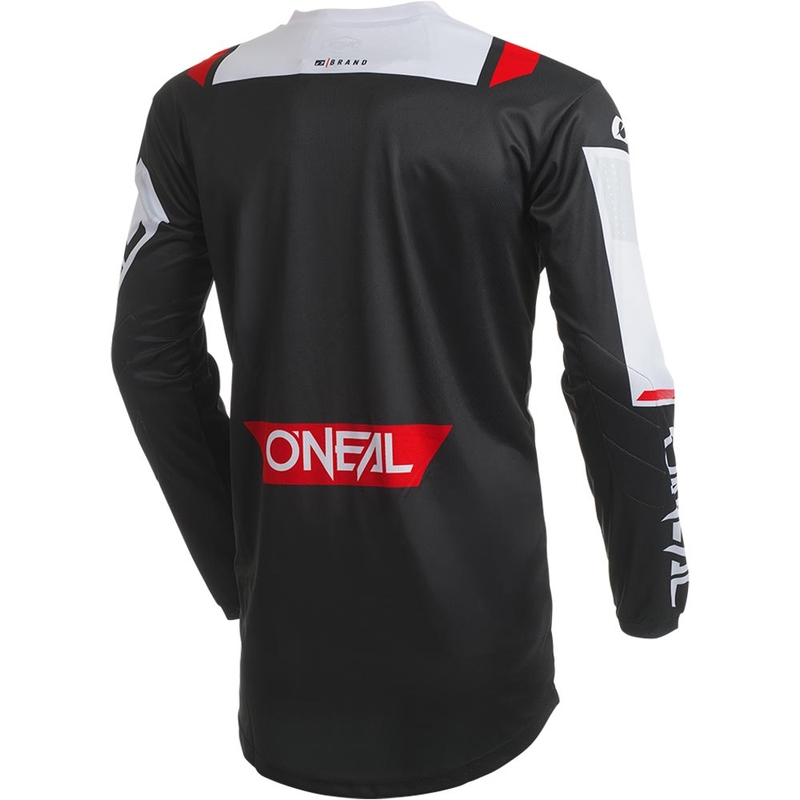 Maillot de motocross O'Neal Element Factor noir et blanc