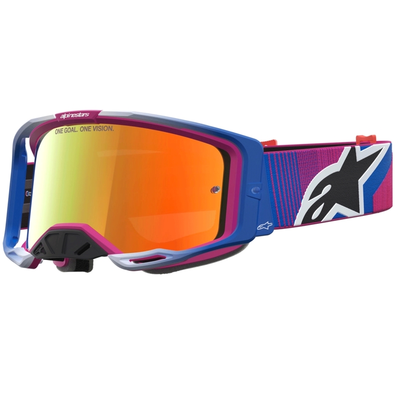 Lunettes de motocross Alpinestars Vision 8 Maven rouge et noir