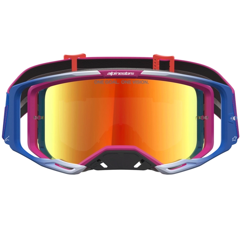 Lunettes de motocross Alpinestars Vision 8 Maven rouge et noir