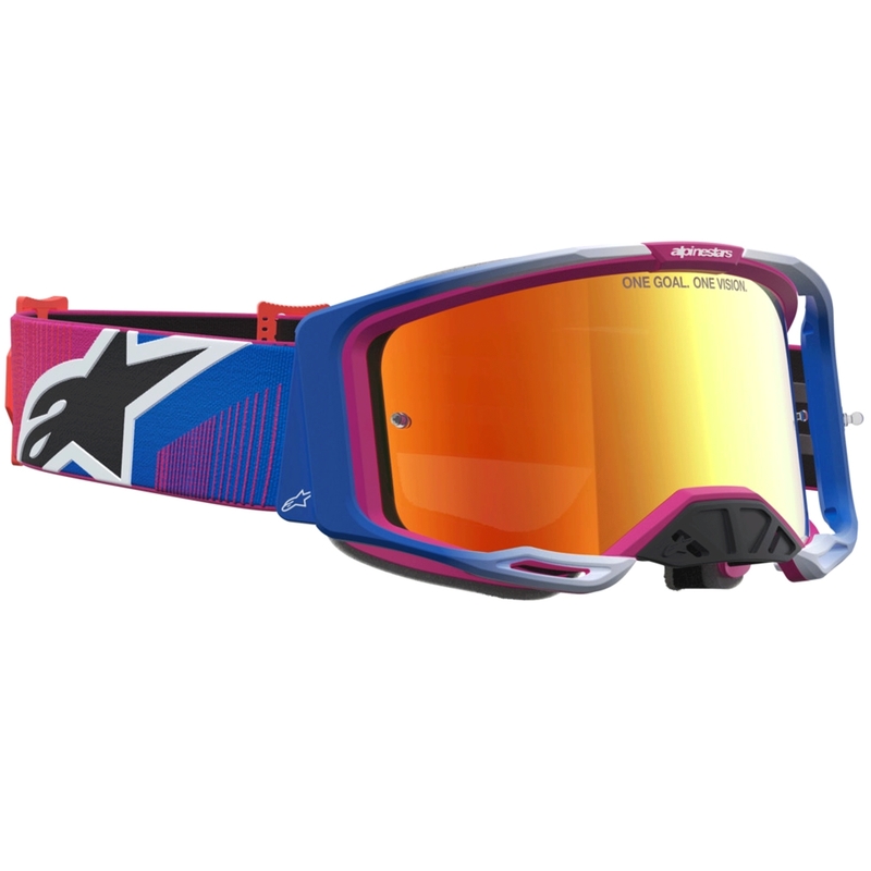 Lunettes de motocross Alpinestars Vision 8 Maven rouge et noir