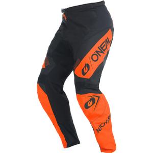 Pantalon de motocross O'Neal Element Racewear noir et orange