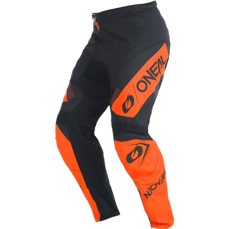 Pantalon de motocross O'Neal Element Racewear noir et orange
