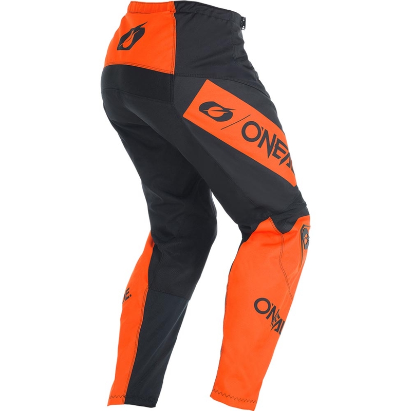 Pantalon de motocross O'Neal Element Racewear noir et orange