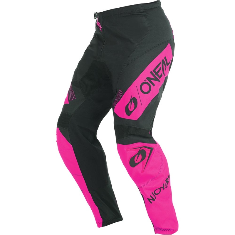 Pantalon de motocross pour femme O'Neal Element Racewear noir et rose