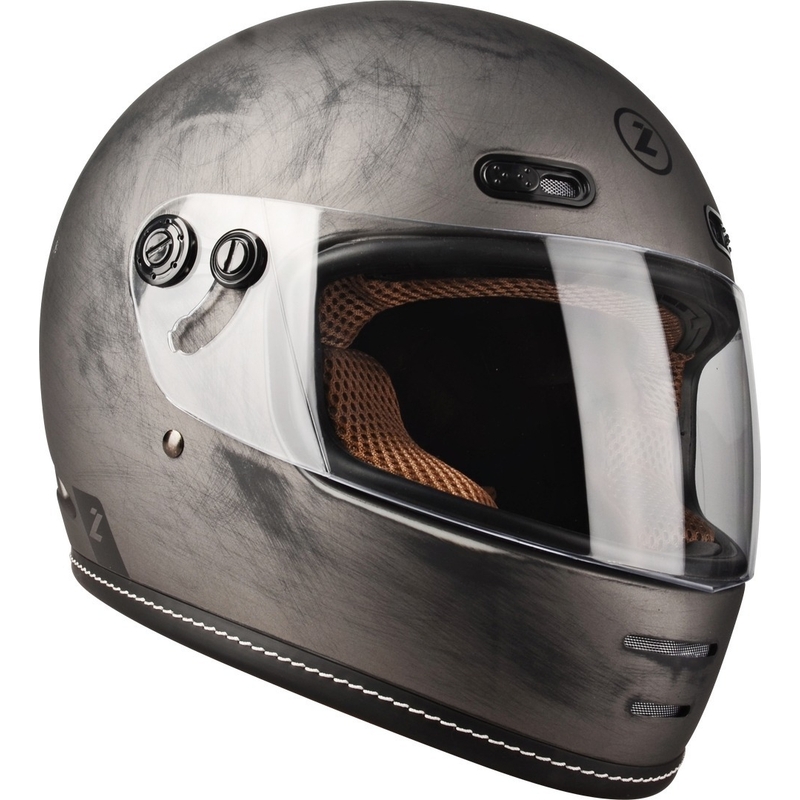 Casque moto intégral Lazer Oroshi Cafe Racer noir-marron soldes