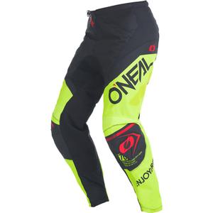 Pantalon de motocross O'Neal Element Factor Noir-Jaune fluo