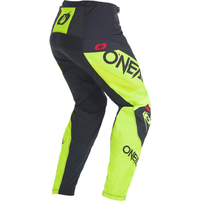 Pantalon de motocross O'Neal Element Factor Noir-Jaune fluo