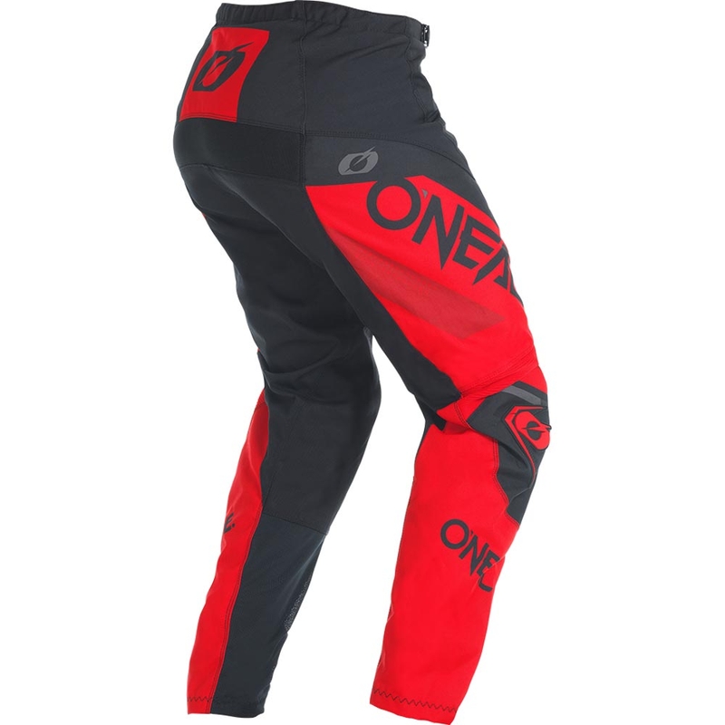 Pantalon de motocross O'Neal Element Factor noir et rouge