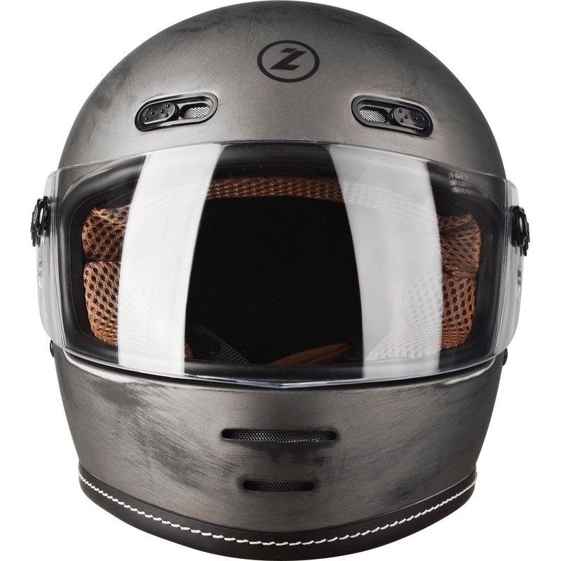 Casque moto intégral Lazer Oroshi Cafe Racer noir-marron soldes