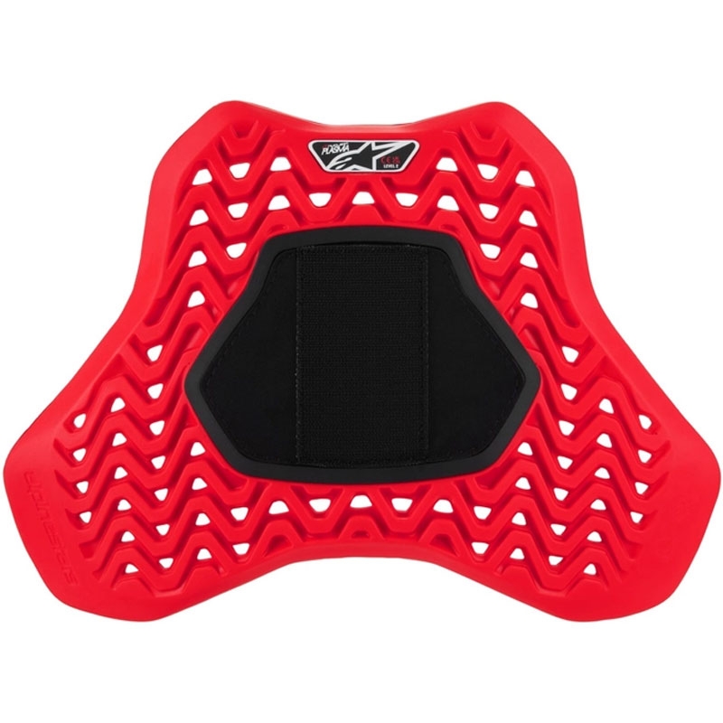 Plastron Alpinestars Nucleon Plasma Racing insert avec Velcro rouge-noir