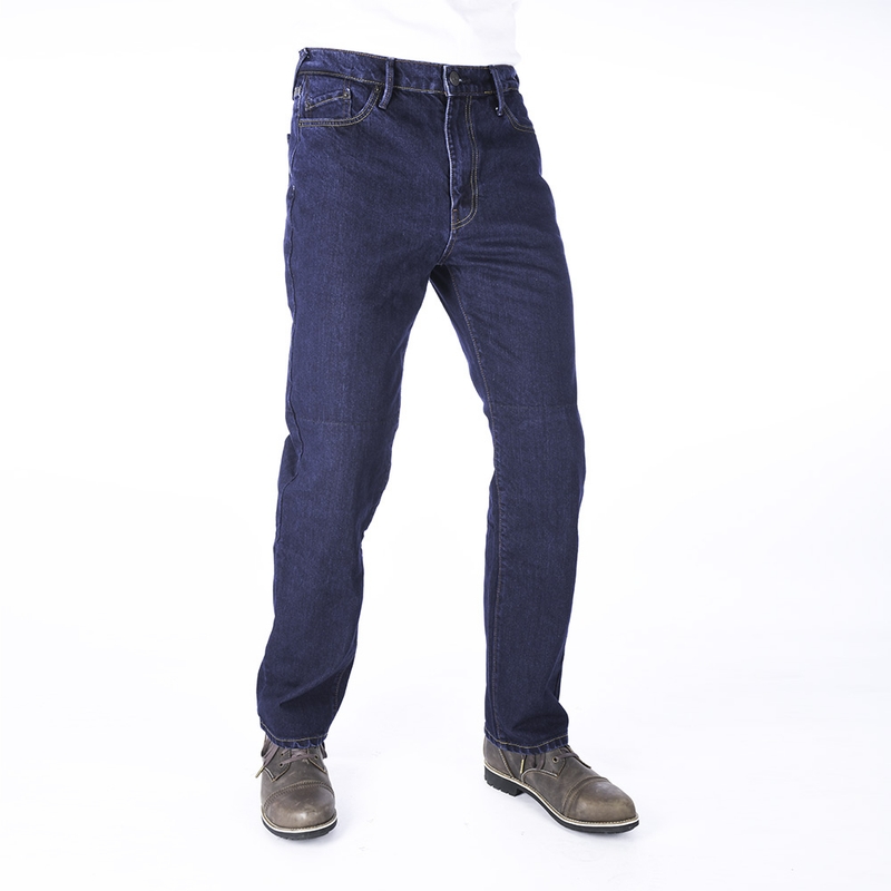 Zkrácené jeansy na motorku Oxford Original Approved Jeans modré