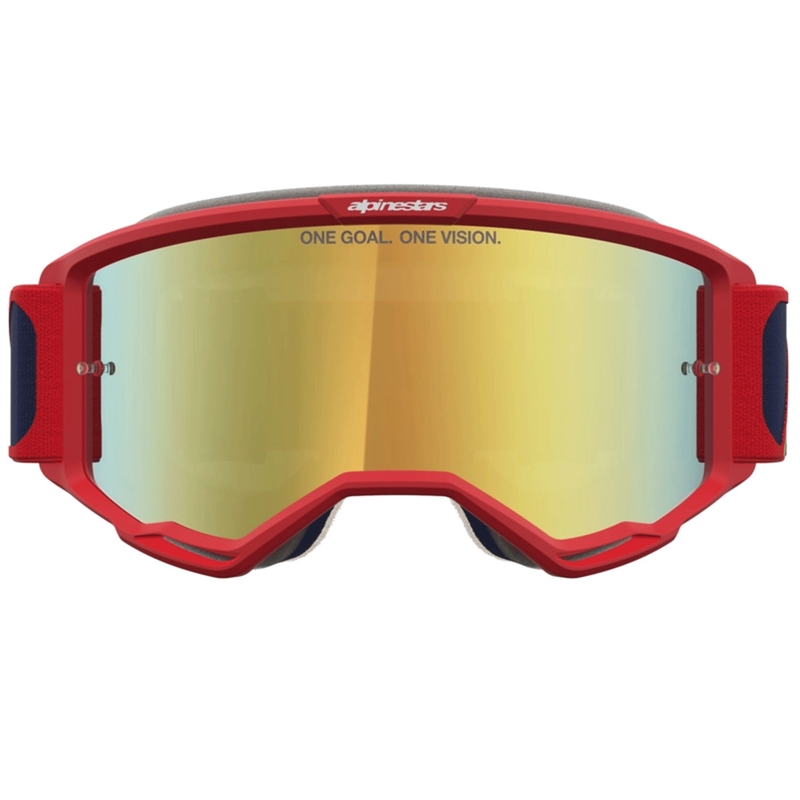 Lunettes de motocross Alpinestars Vision 5 Drag rouge-bleu-jaune fluo