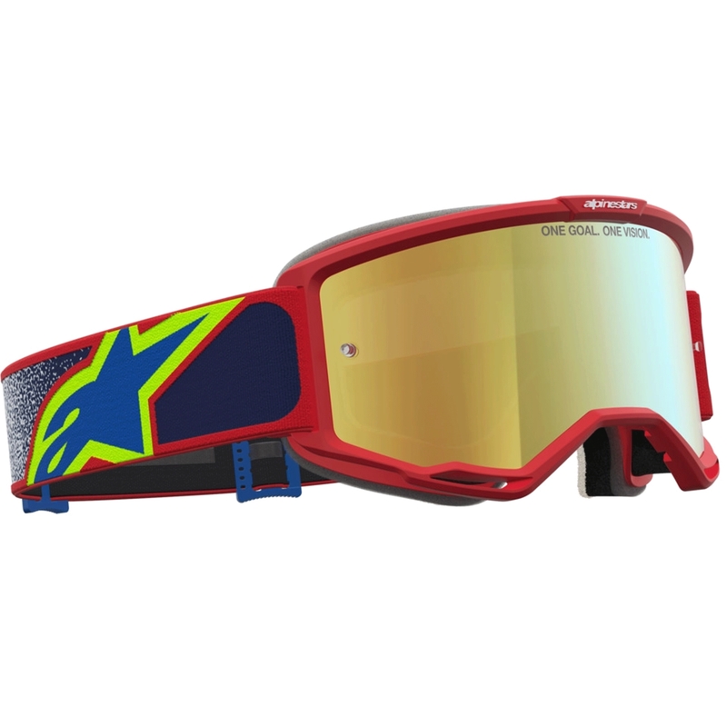 Lunettes de motocross Alpinestars Vision 5 Drag rouge-bleu-jaune fluo