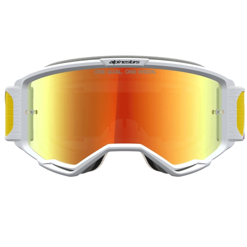 Lunettes de motocross Alpinestars Vision 5 Drag orange-rouge