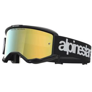 Lunettes de motocross Alpinestars Vision 5 Hone noir et blanc