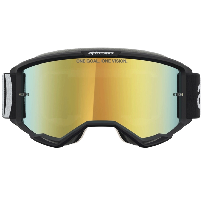 Lunettes de motocross Alpinestars Vision 5 Hone noir et blanc