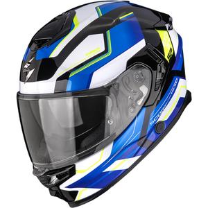 Casque intégral de moto Scorpion EXO-GT SP Air Arkon noir-blanc-bleu
