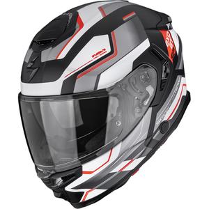 Casque intégral de moto Scorpion EXO-GT SP Air Arkon noir mat-argent-rouge