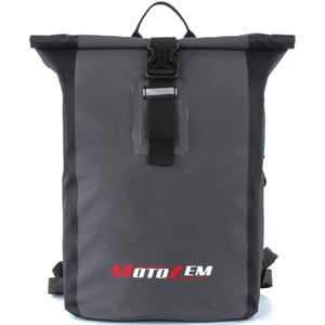 Sac à dos étanche MotoZem noir-gris