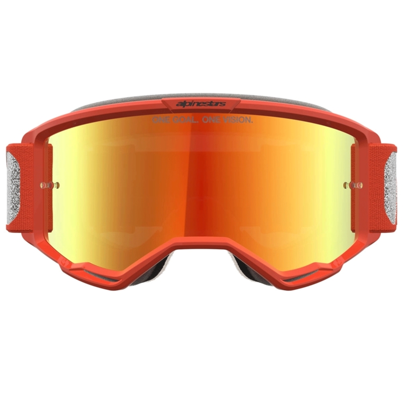 Lunettes de motocross Alpinestars Vision 5 Rora argent-orange