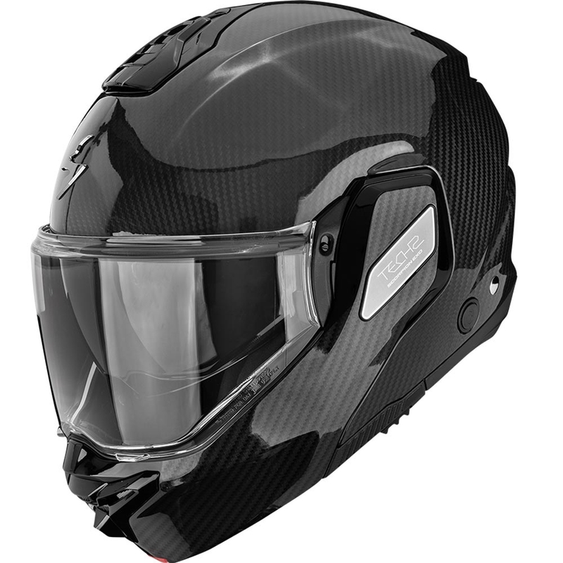 Casque de moto modulable Scorpion EXO-TECH II Carbon Solid noir