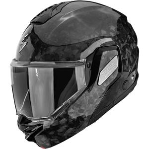Casque de moto modulable Scorpion EXO-TECH II Onyx Carbon noir