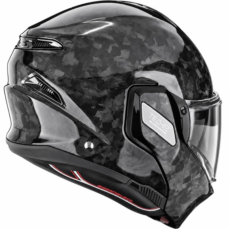 Casque de moto modulable Scorpion EXO-TECH II Onyx Carbon noir