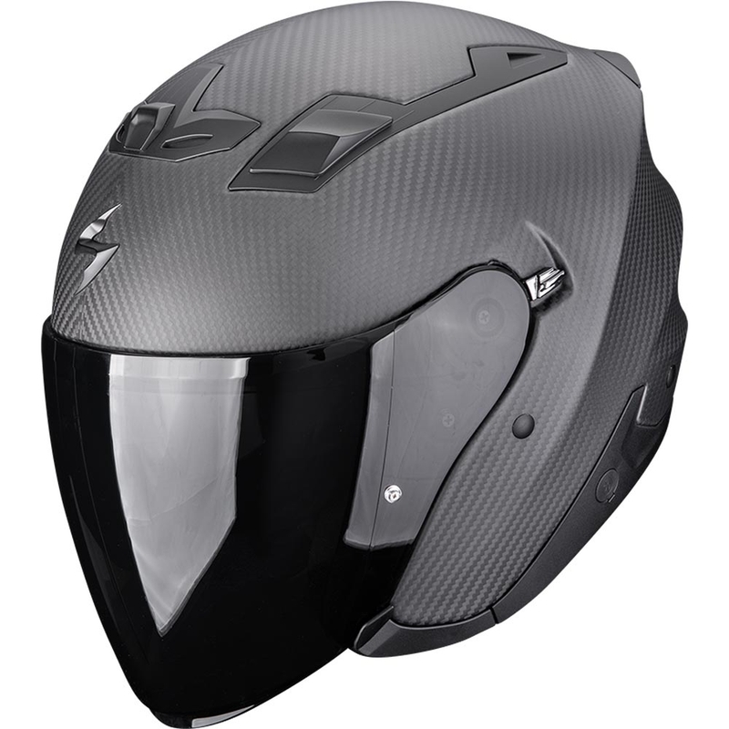 Casque de moto ouvert Scorpion EXO-Z1 Carbon Solid, noir mat