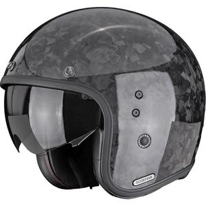 Casque de moto ouvert Scorpion Belfast II Carbon Onyx noir
