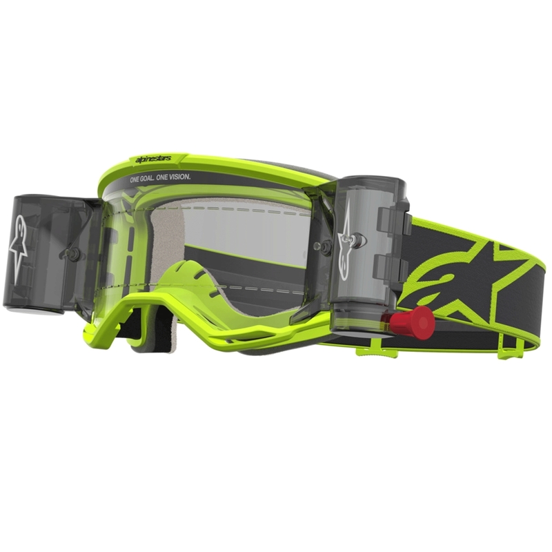 Lunettes de motocross Alpinestars Vision 5 Rora Roll-Off jaune fluo-noir