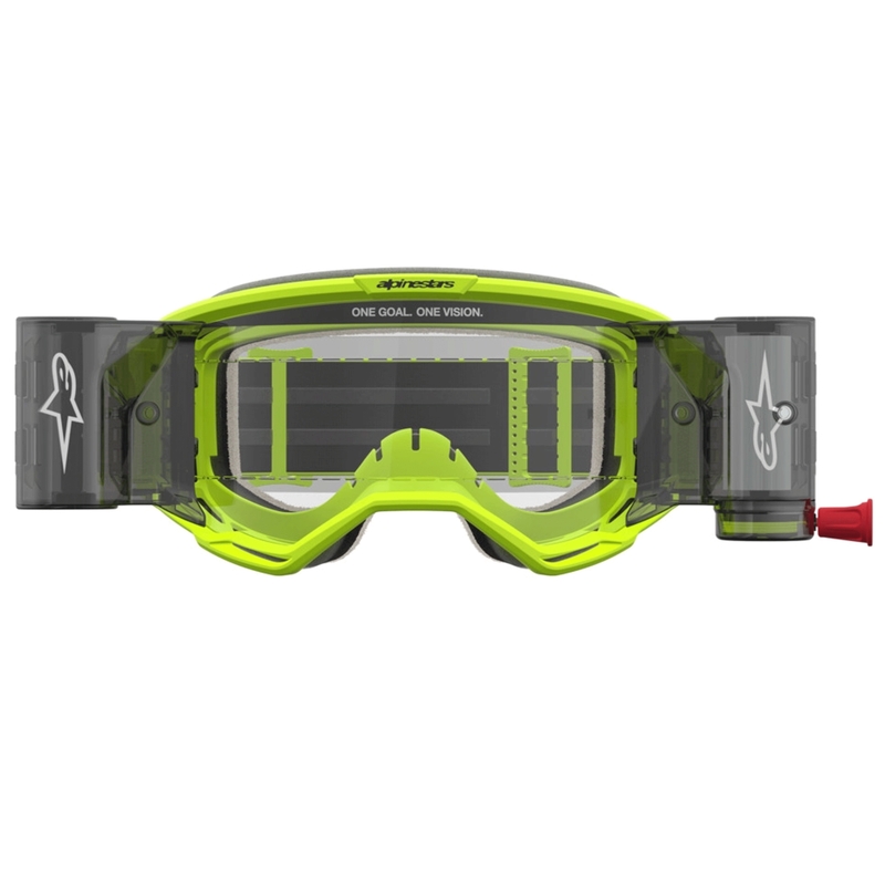 Lunettes de motocross Alpinestars Vision 5 Rora Roll-Off jaune fluo-noir
