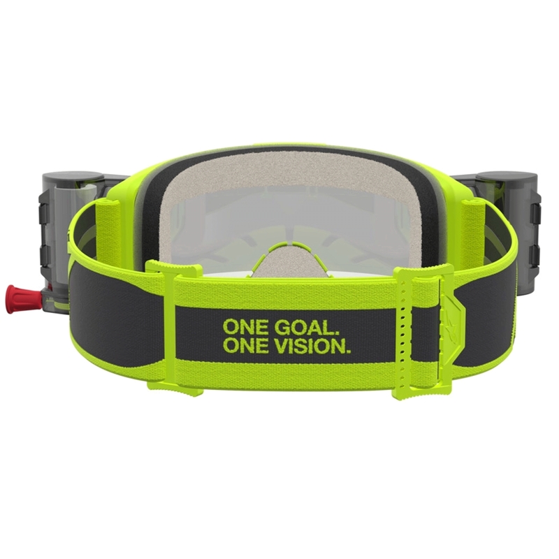 Lunettes de motocross Alpinestars Vision 5 Rora Roll-Off jaune fluo-noir