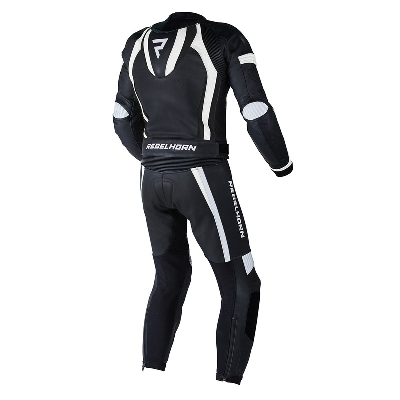Combinaison de moto Rebelhorn Piston II PRO noir et blanc soldes