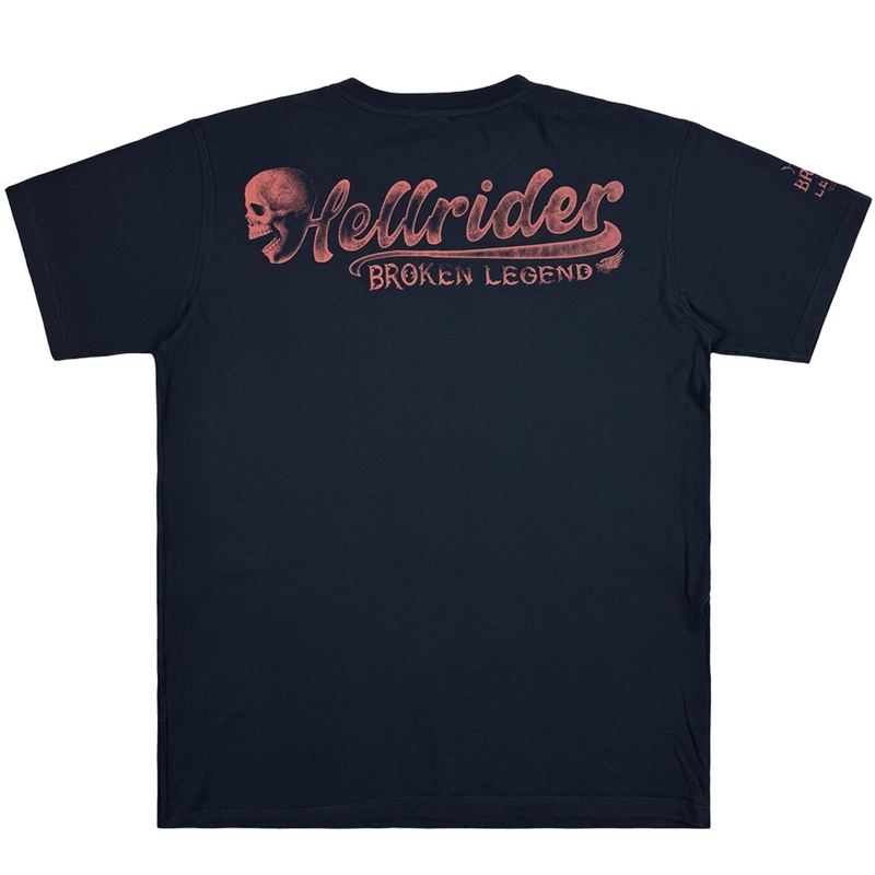 T-shirt Yakuza Premium Hellrider BL 303 bleu foncé