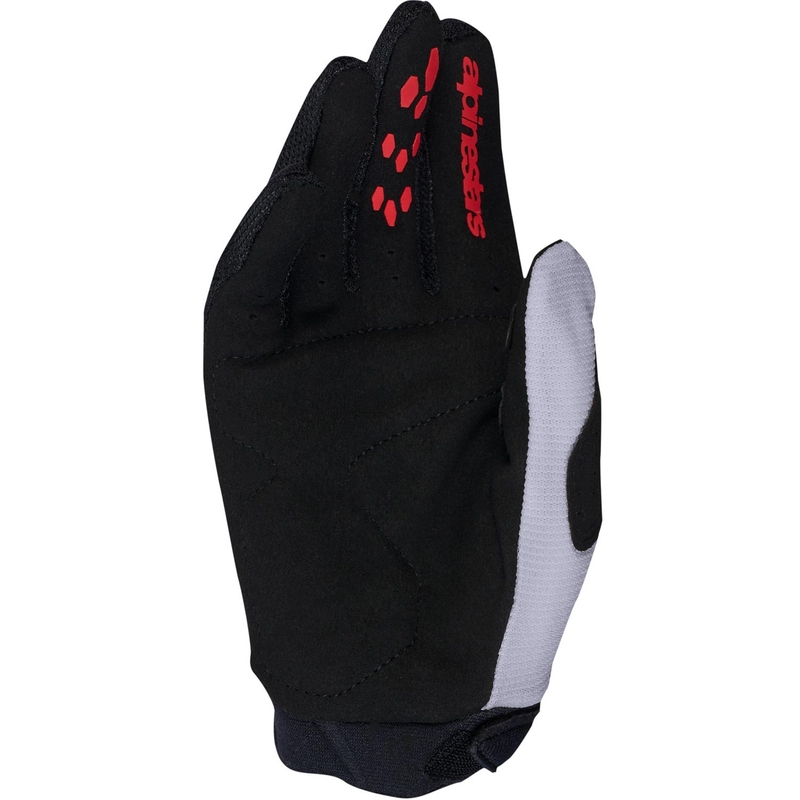 Gants de motocross Alpinestars Full Bore V2 lilas clair-noir-rouge