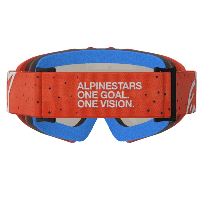 Lunettes de motocross Alpinestars Vision Youth Vesta orange-argent pour enfants