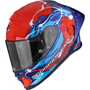 Casque intégral de moto Scorpion EXO-R1 EVO II Air Thrust rouge-bleu
