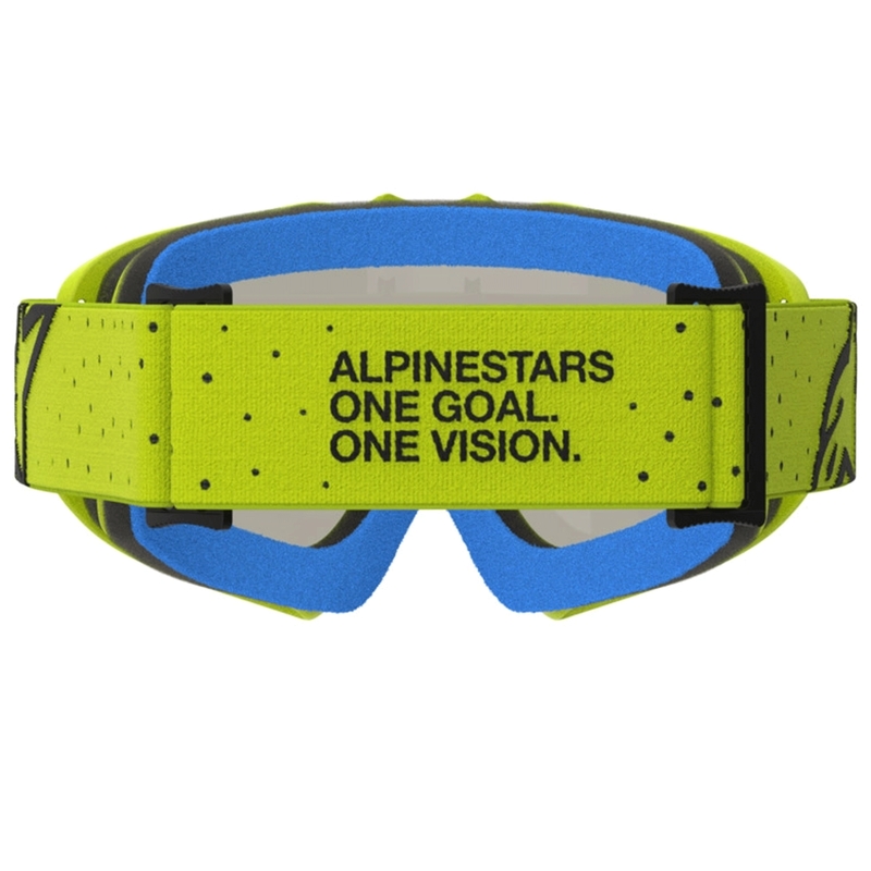 Lunettes de motocross pour enfants Vision Youth Vesta jaune fluo-noir