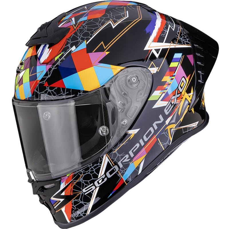 Casque intégral de moto Scorpion EXO-R1 EVO II Air Pouls noir multicolore