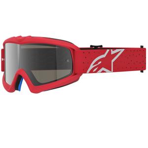 Lunettes de motocross Alpinestars Vision Youth Vesta rouge fluo chromé pour enfants