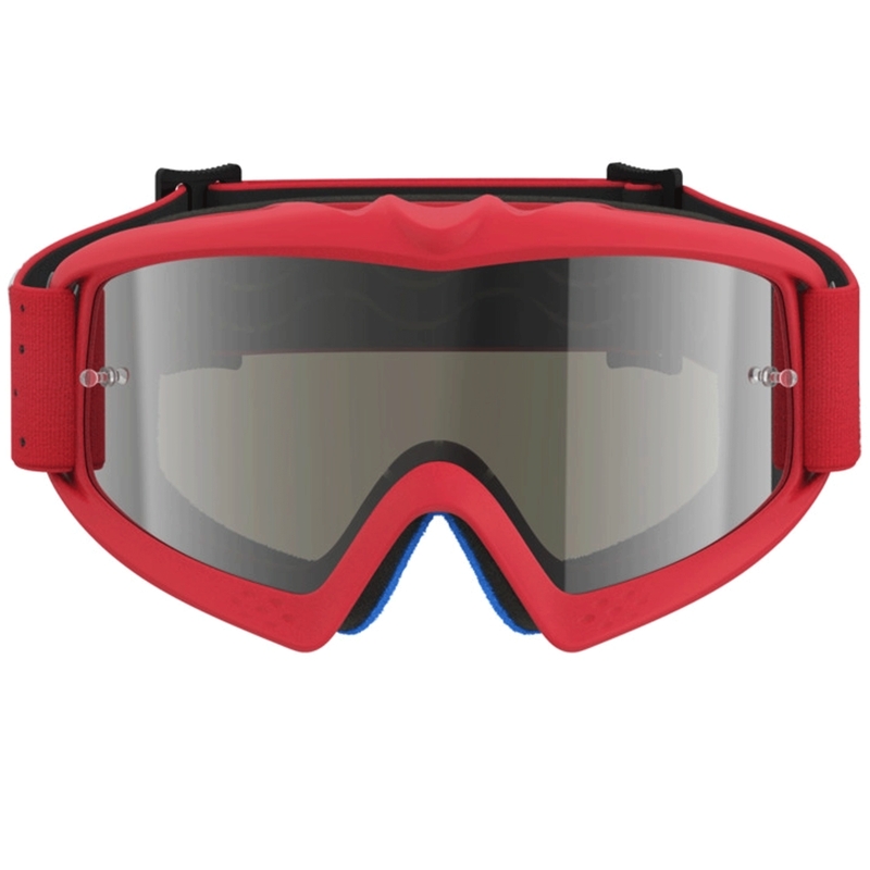 Lunettes de motocross Alpinestars Vision Youth Vesta rouge fluo chromé pour enfants
