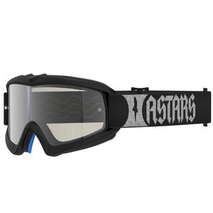 Lunettes de motocross Alpinestars Vision Youth Atrox pour enfants, noir et argent