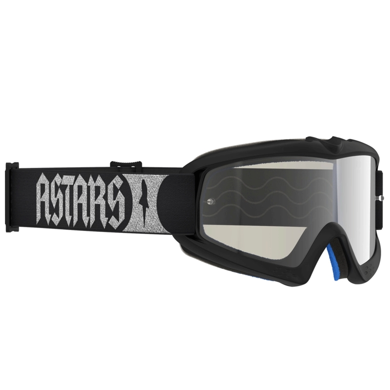 Lunettes de motocross Alpinestars Vision Youth Atrox pour enfants, noir et argent