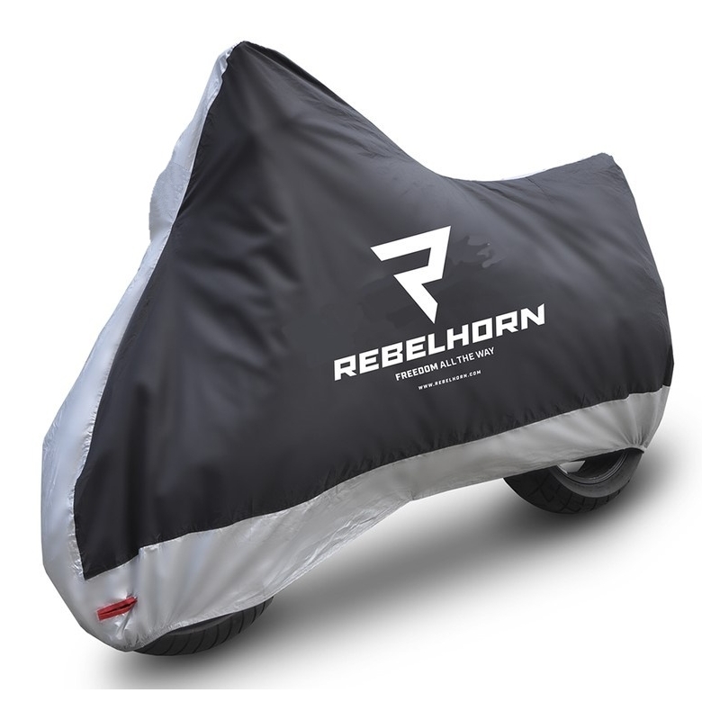 Bâche moto Rebelhorn Cover II noir-argenté
