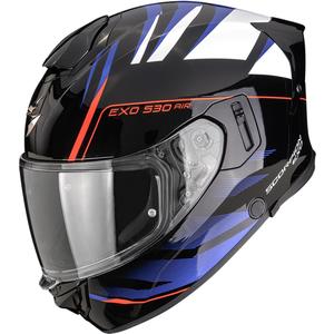 Casque intégral de moto Scorpion EXO-530 Air Tigris noir-bleu-blanc