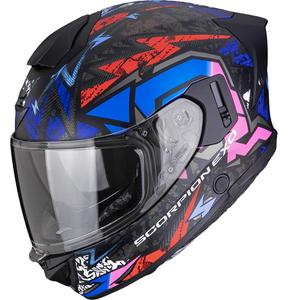 Casque intégral de moto Scorpion EXO-530 Air Meteor noir mat-rose