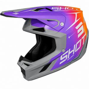Casque de motocross Shot Speed Side violet mat