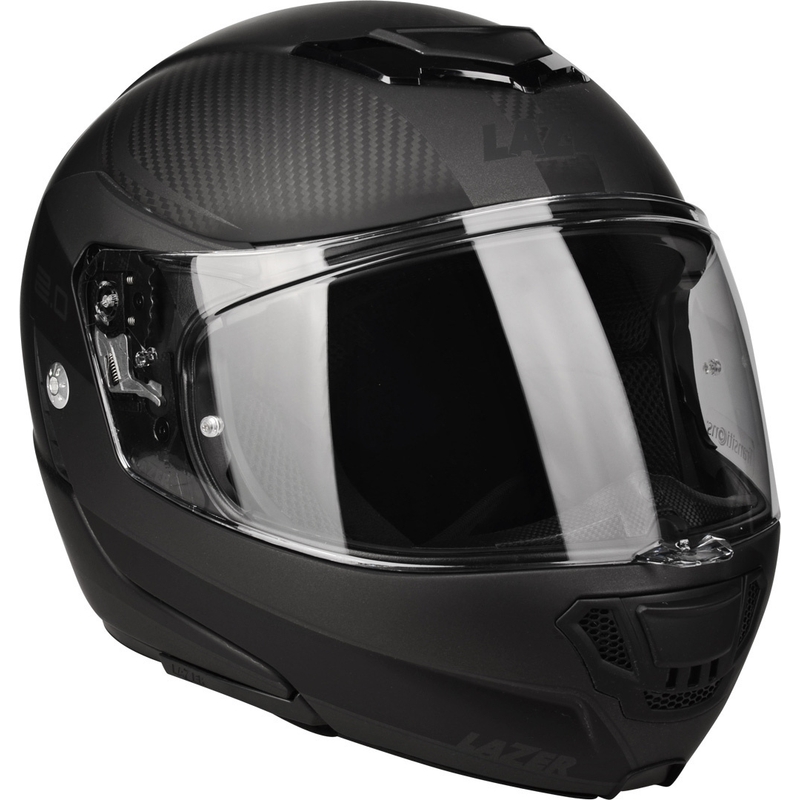 Lazer Monaco Evo 2.0 Black Matte Flip-up Motorcycle Helmet soldes