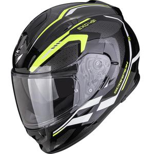 Casque intégral de moto Scorpion EXO-491 KRYPTA noir-jaune fluo-blanc