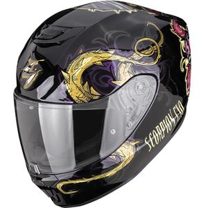 Casque intégral de moto Scorpion EXO-391 Mumia noir caméléon